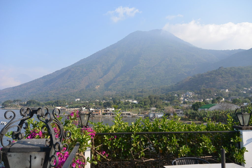 Aussicht vom ersten Hostel (Volcán San Pedro)