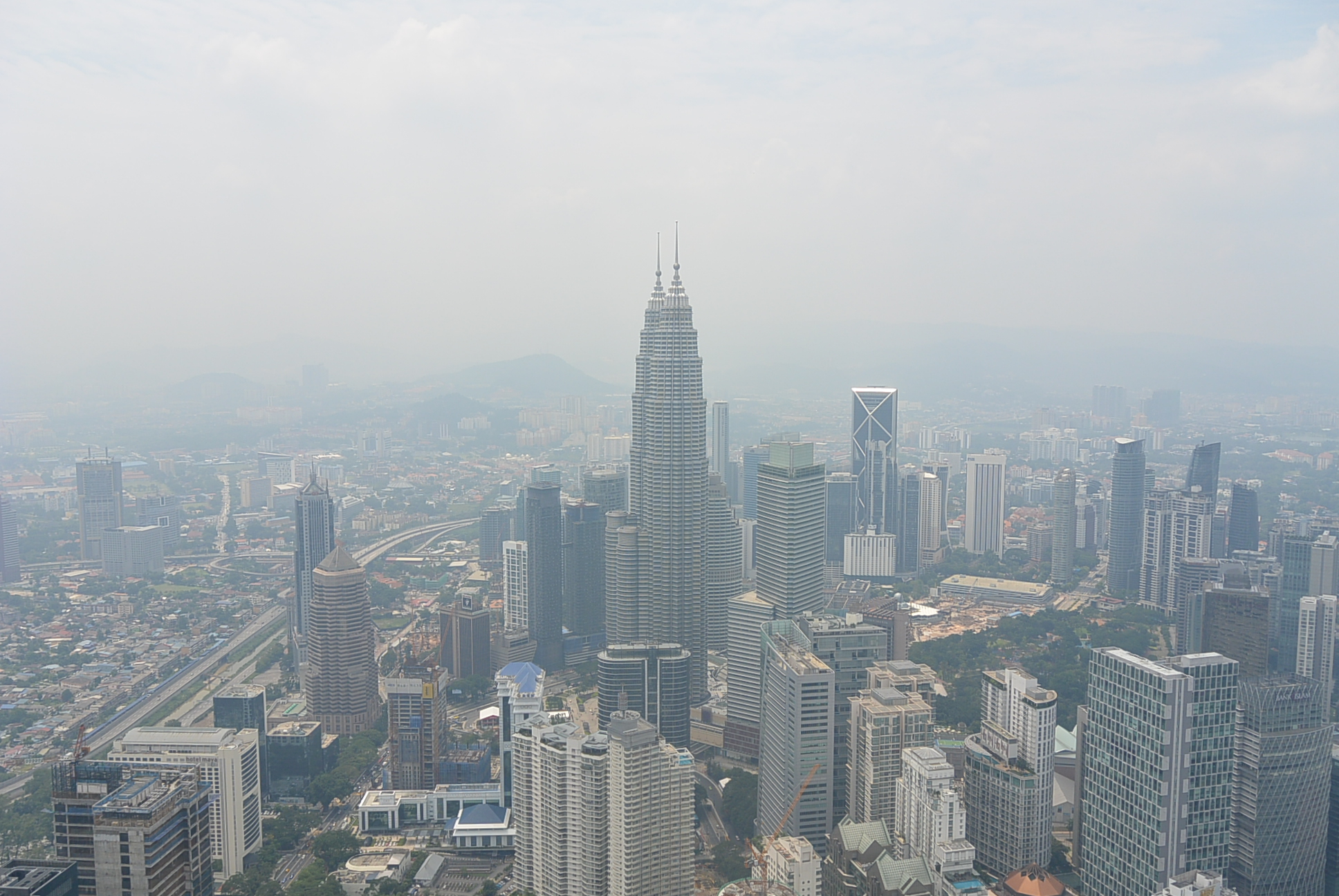 Smog über Kuala Lumpur